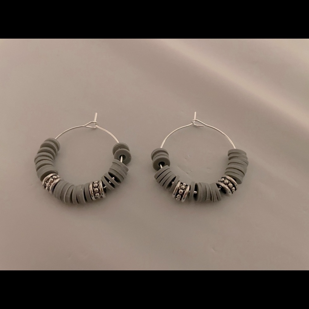 polymer clay bead earrings